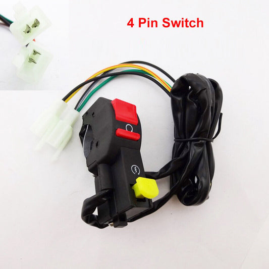 4 MALE PLUG START KILL SWITCH 50cc 70cc 90cc 110cc 125cc 150cc DHZ Lifan Ducar