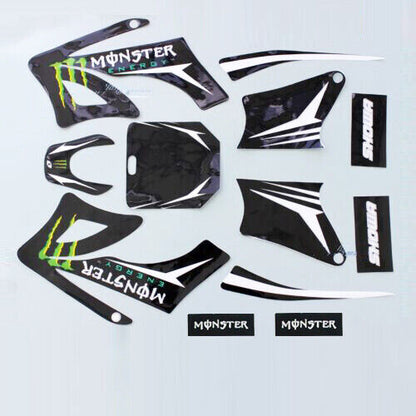 Rockstar Sticker Decal Kit Graphic 125cc 140cc 150cc Dirt Pit Trail Apollo Bike