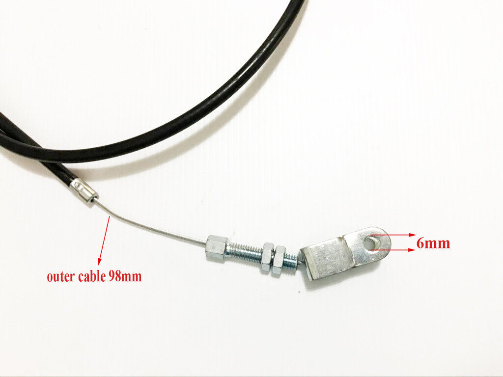 Go Kart Brake Safety Cable 1450mm Long with Clevis For Solid Brake Rod Backup