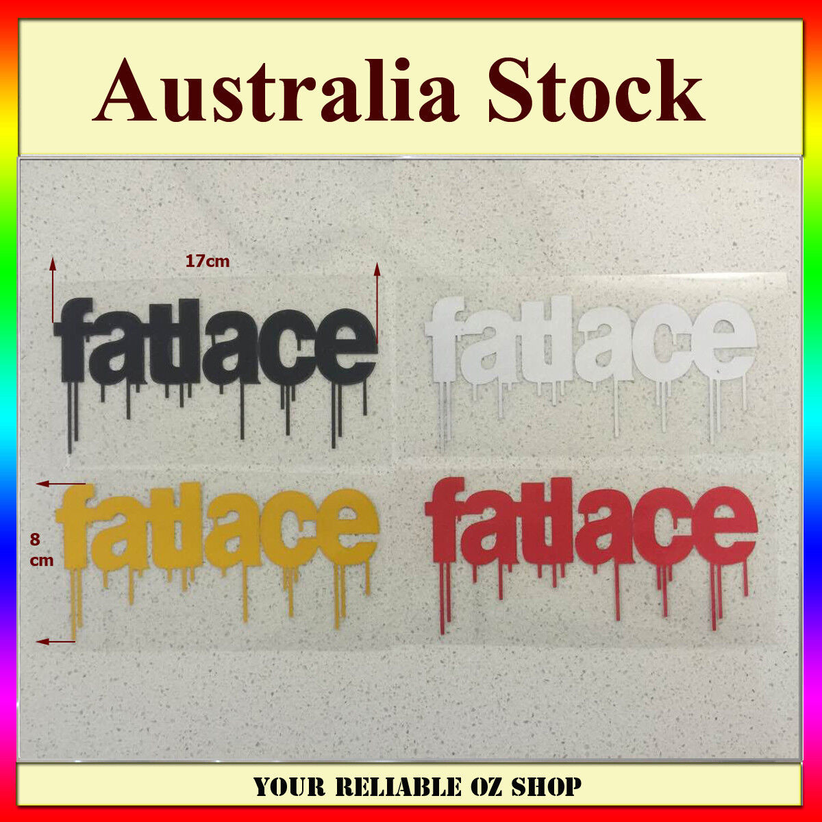 Funny Fatlace Sticker Drift JDM Dub Illest Car Van Bumper Window Decal Ute Bike