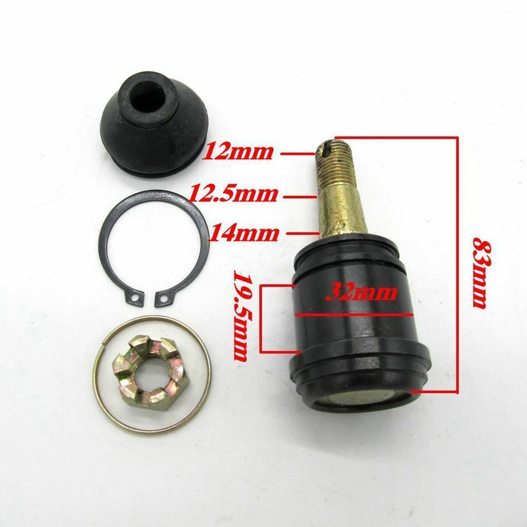 12mm Bolt Tie Rod End Ball Joint 150cc 200cc 250cc Quad ATV Buggy Gokart Bike