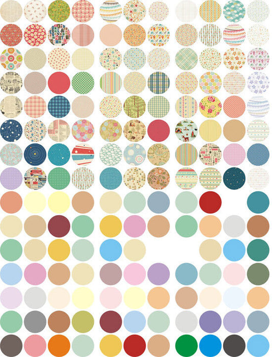 165X Vintage Round Stamp Sticker Cards DIY Photo Album Hand Craft  Scrapbooking