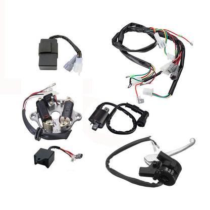 WIRING LOOM HARNESS CDI MAGNETO START SWITCH BRAKE LEVER COIL YAMAHA PW50 PY50