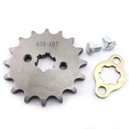 FRONT CHAIN SPROCKET 428 16 TOOTH For 90cc 140cc 160cc 250cc DIRT PIT PRO BIKE
