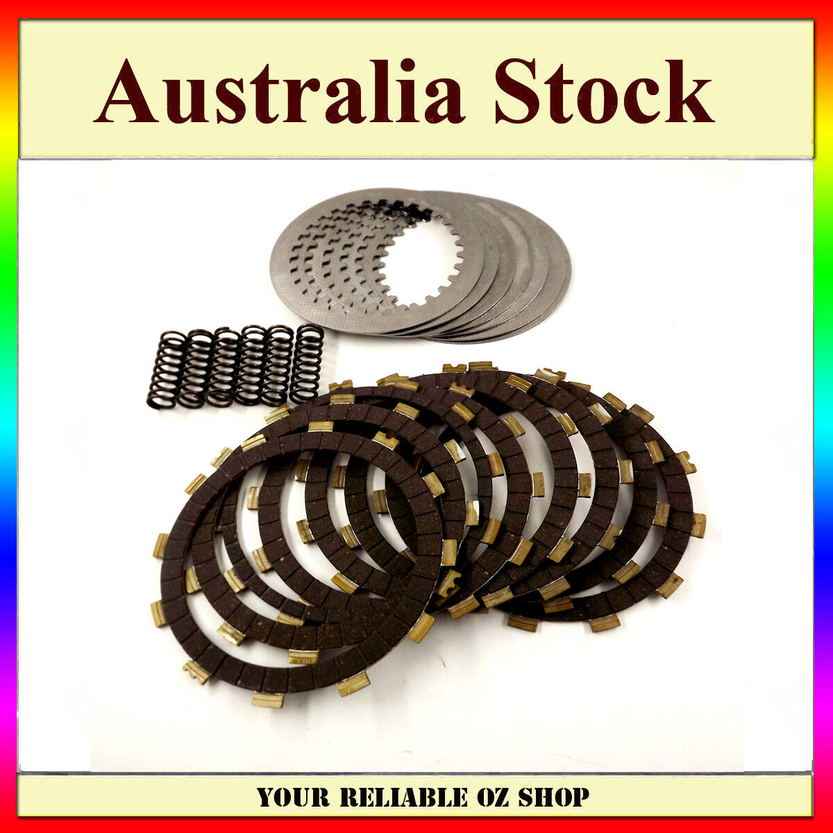 Clutch Kit Heavy Duty Springs Friction Steel Plates for Honda YFZ450 YFZ450V