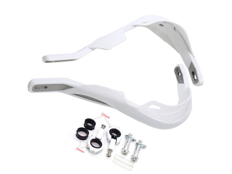 22mm 28mm White Brush Hand Guard Handle Bar BUSTERS DIRT PIT PRO BIKE Thumpstar