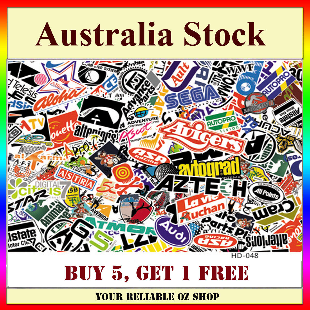 Decal Sticker Bomb Sheet A4 HOON JDM Car Wrap Skateboard Scooter Bike Wall Vinyl