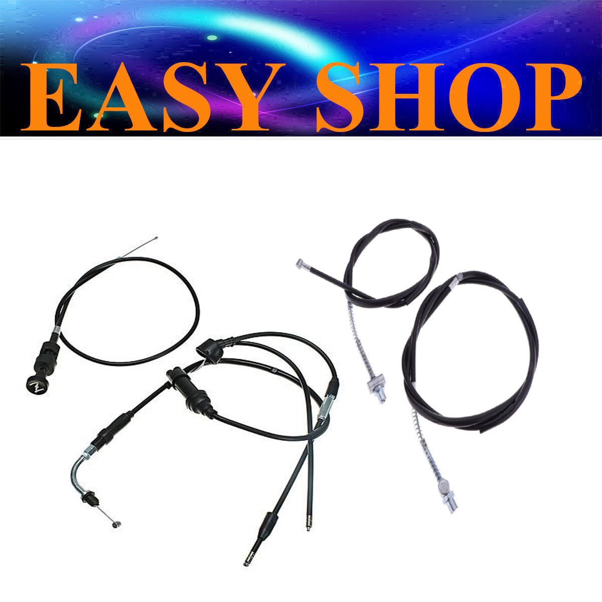 FRONT REAR BRAKE THROTTLE CHOKE CABLES SET YAMAHA PW50 PY50 Y-ZINGER PEEWEE 50
