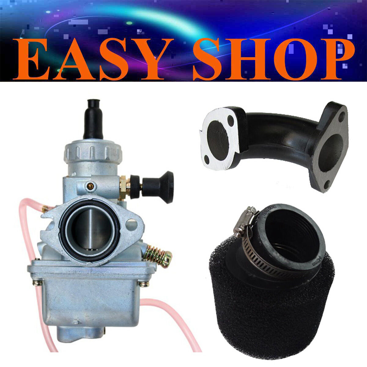 MOLKT 28mm Carby Air filter Intake Manifold YX 125cc 140cc 150cc Thumpstar Bike