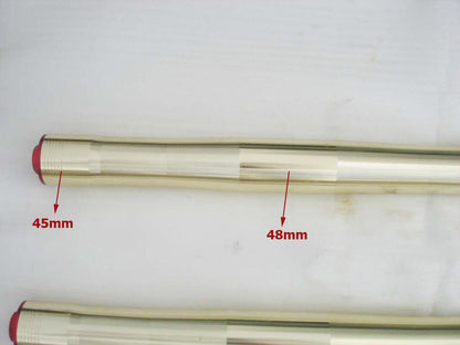 760mm 15mm 45mm 48mm Double Disc Upside Down Front Fork Suspension Motorcycle