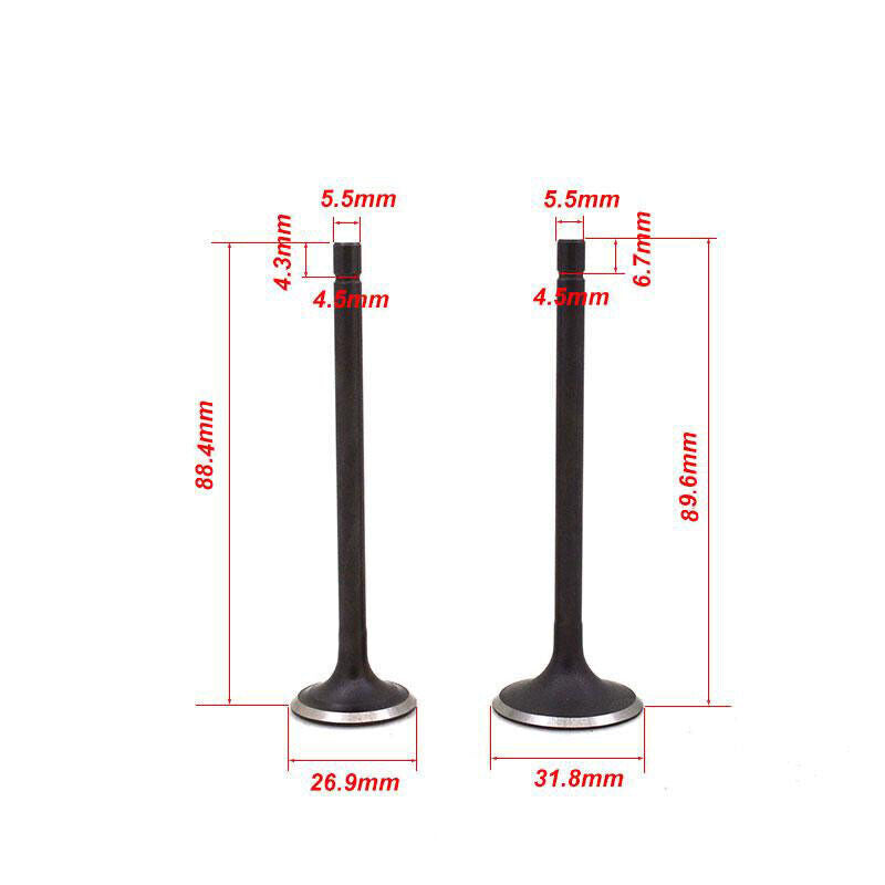 31.8mm 27mm Engine Intake Exhaust Valves For Zongshen CB250 250cc DIRT PIT BIKE