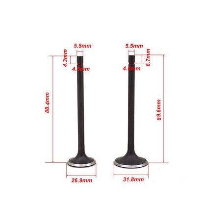 31.8mm 27mm Engine Intake Exhaust Valves For Zongshen CB250 250cc DIRT PIT BIKE