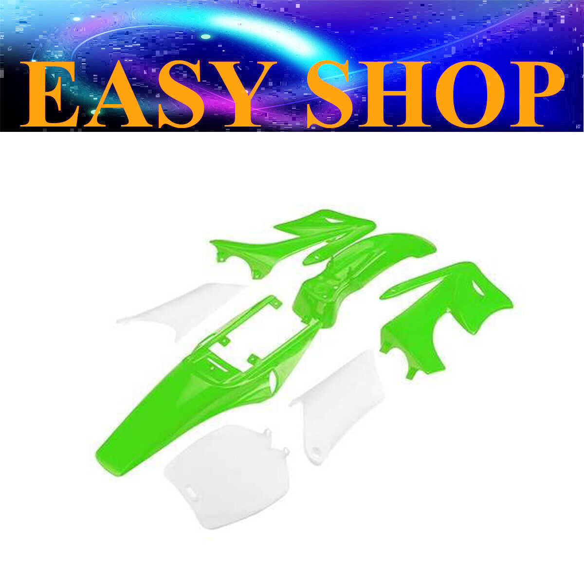 GREEN Plastic Fairing Cover Kit For 47cc 49cc Mini Kids Dirt Bike Pit Pro Pocket