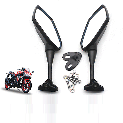 Pair Side Rear View Mirrors Left & Right For KAWASAKI NINJA 250R EX250 2008-2013