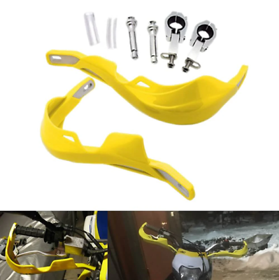 7/8" 1 1/8'' Universal Yellow Brush Hand Guards Handguards Busters Motorcycle
