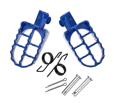 Blue Footpegs Pedals Footrest For Yamaha XR50R CRF50 CRF70 CRF80 CRF100F TTR90