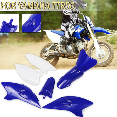 6pcs Blue Fender Fairing Plastic Kit For Yamaha TTR 50 TTR50 50cc Dirt PIT Bike