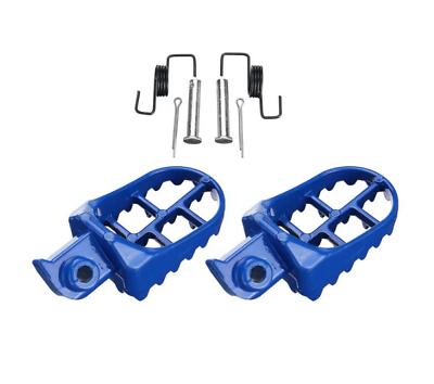 Blue Footpegs Pedals Footrest For Yamaha XR50R CRF50 CRF70 CRF80 CRF100F TTR90