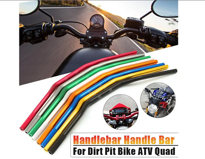 22mm To 28mm 1-1/8" Motorcycle Handlebar Handle Bar Fat Dirt Pit ATV Quad Bike