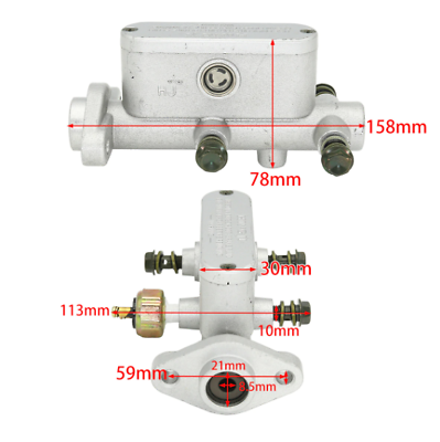 Hydraulic Brake Master Cylinder For 150cc 250cc ATV Go Kart Buggy UTV Bike