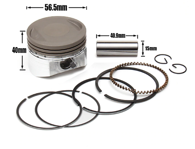 56.5mm 15mm Pin Piston Rings Cylinder Head Kit 150cc ATV Quad Dirt Pit Pro Bike