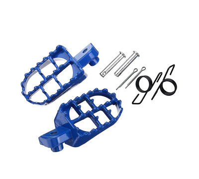 Blue Footpegs Pedals Footrest For Yamaha XR50R CRF50 CRF70 CRF80 CRF100F TTR90