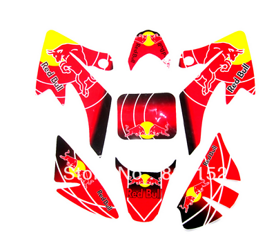 Rockstar Sticker Decal Kit For Honda CRF XR 50cc 90cc 125cc Dirt Pit Pro Bike