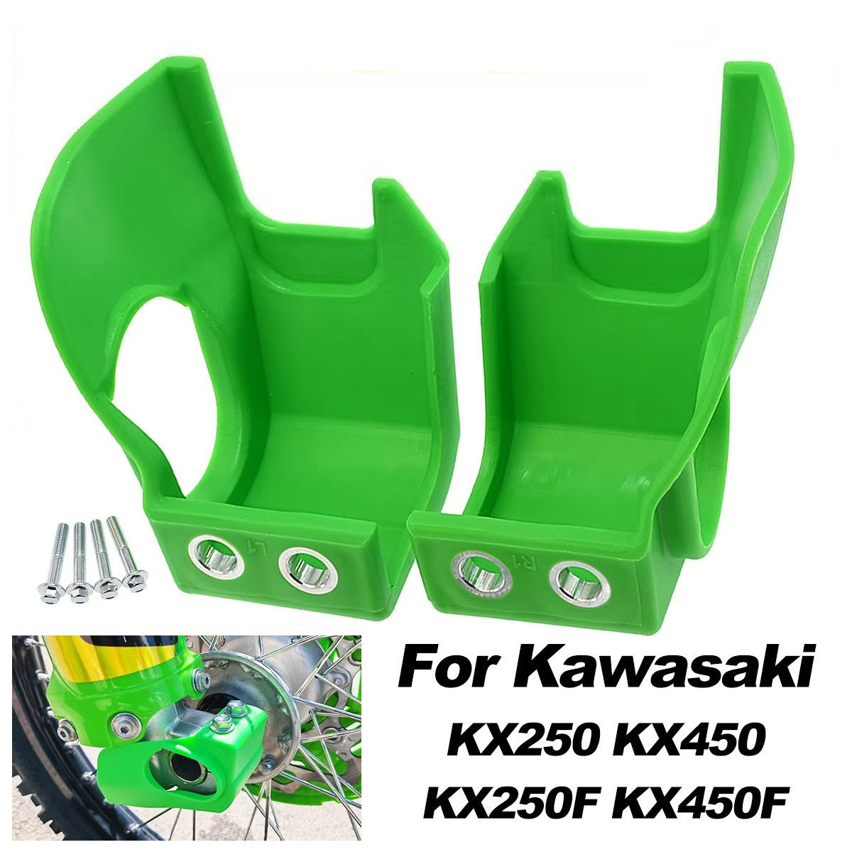 Plastic Fork Protector Cover Guard Kit For Kawasaki KX250 KX450 KX250F KX450F