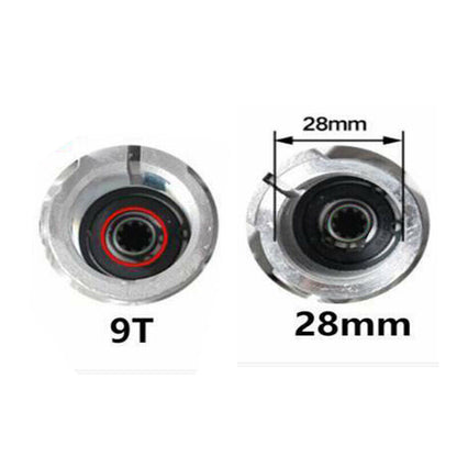 26MM 28MM SPLINE 9T GEAR CASE WOKING HEAD RIGHT ANGLE GRASS TRIMMER BRUSHCUTTER