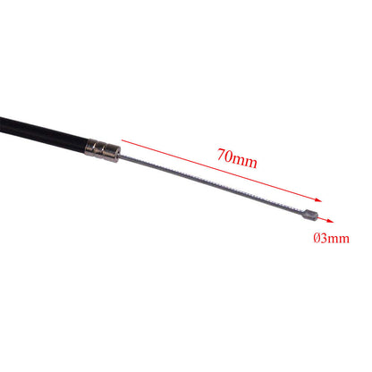 760mm 70mm 3mm End CHOKE CABLE WIRE LINE GAS YAMAHA PW50 PY50 Y-ZINGER PEEWEE 50