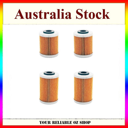 4pcs Oil Filters For KTM 400SX 400EXC 450SX 450XC 450EXC 400 450 520SX 525SX