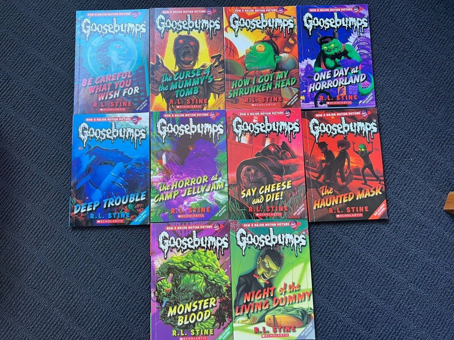 Goosebumps 10 x books bundle R.L.Stine Paperback Teen Horror fiction