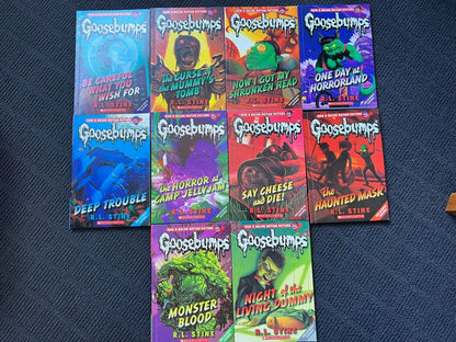Goosebumps 10 x books bundle R.L.Stine Paperback Teen Horror fiction