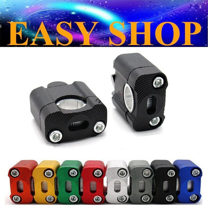 Universal 22mm 28mm CNC Aluminum Handlebar Riser Clamps Motorcycle Dirt PIT Bike