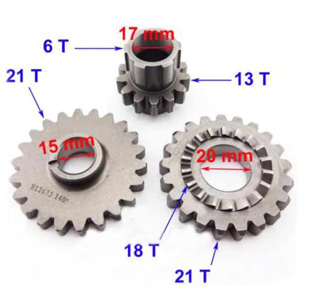 Starter Motor Idler Reduction Gear Cog Sprocket For YX150 YX160 Dirt PITPRO BIKE