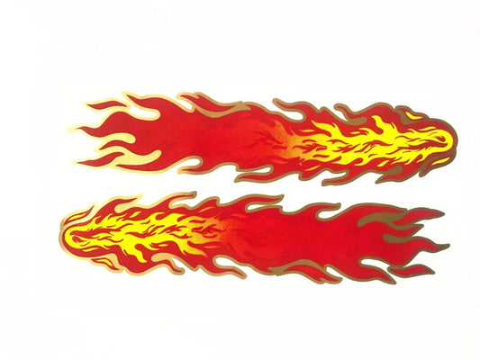 Funny Fire Flame Sticker Decal Car Bike Dirt  ATV Quad Ute Camper Trailer Motor