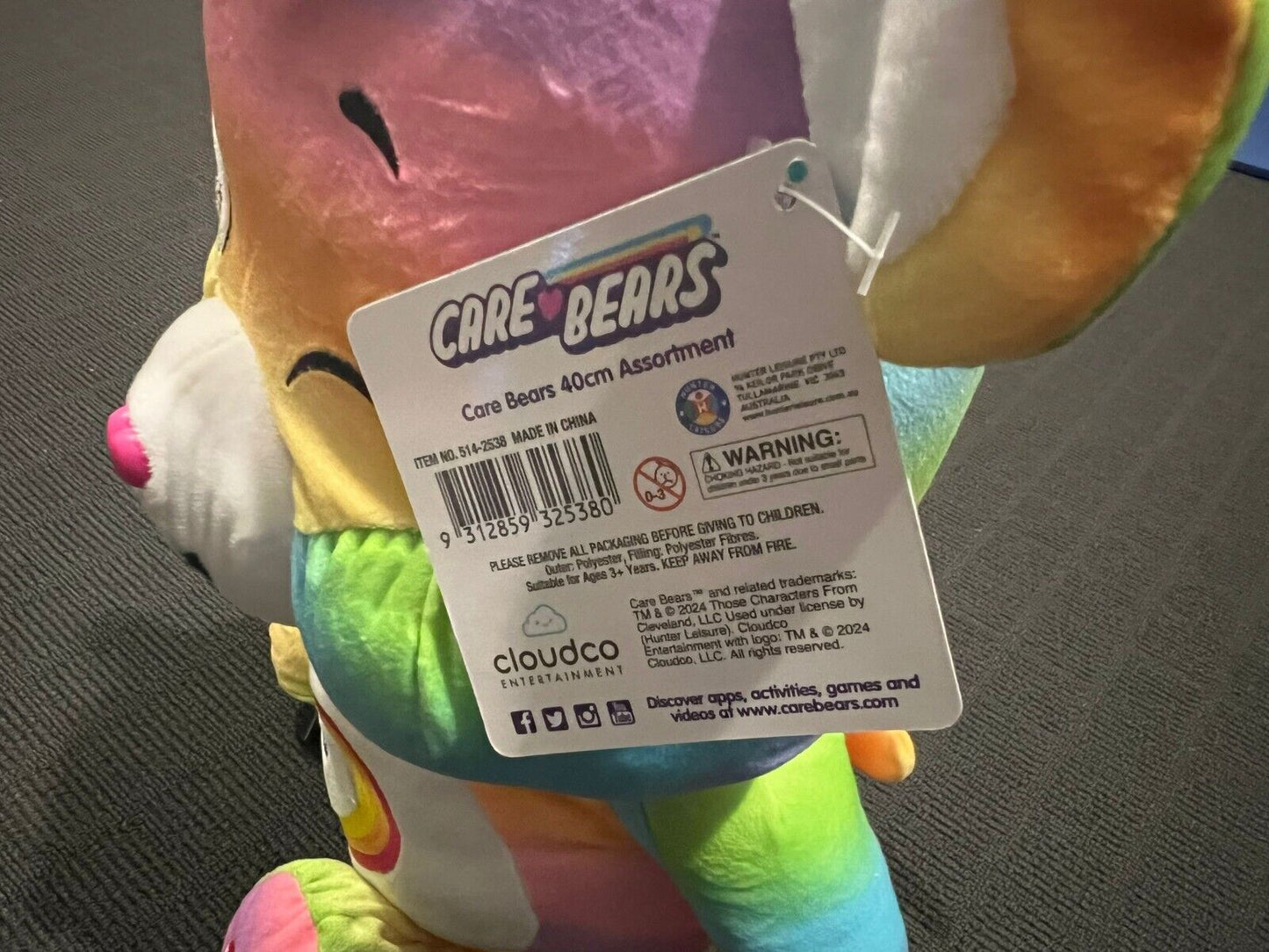 New Licensed Care Bears Unlock The Magic Plush Soft Toy Togetherness Bear 40cm