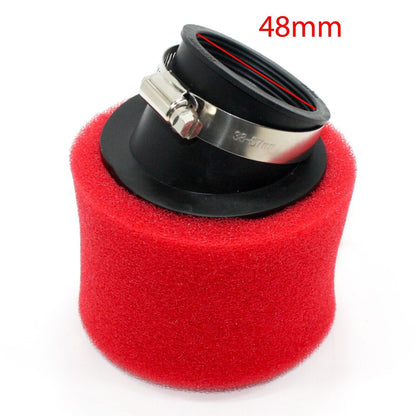 47mm 48mm 49mm Red Bent Foam Air Filter For Yamaha KTM HONDA KAWASAKI SUZUKI KTM