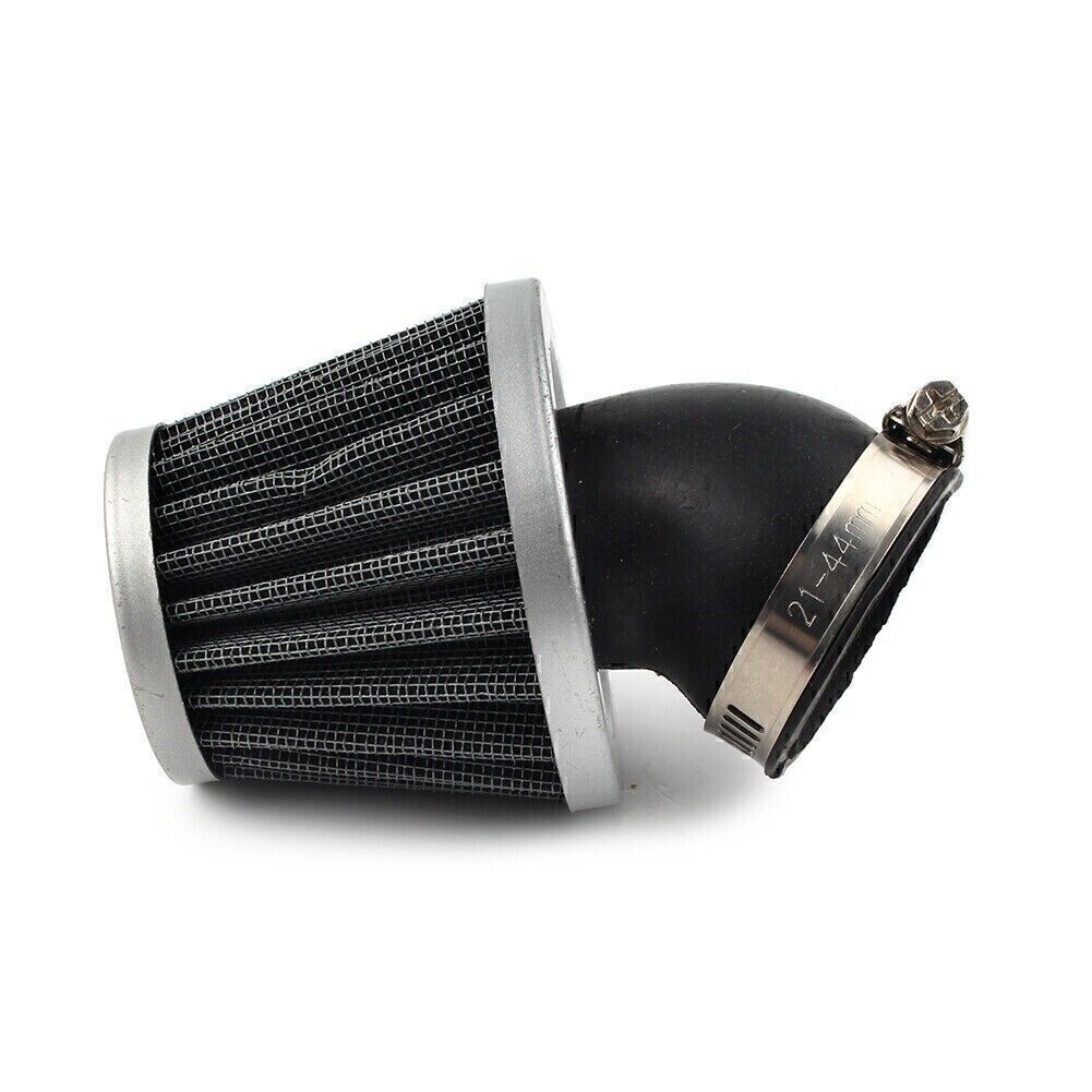42mm Carburetor Air Filter Velocity Stack Bent Adapter Fit For 40mm-44mm Carby
