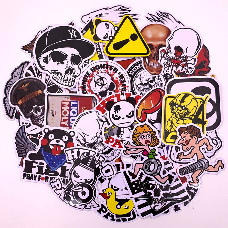 40pcs Decal Stickers Bomb Logo Car Laptop Phone Vinyl Skateboard Skate Cartoon