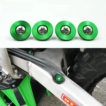 4x Chain Swingarm Slider CNC Mounting Bolts Screws For KAWASAKI KX250F KX450F