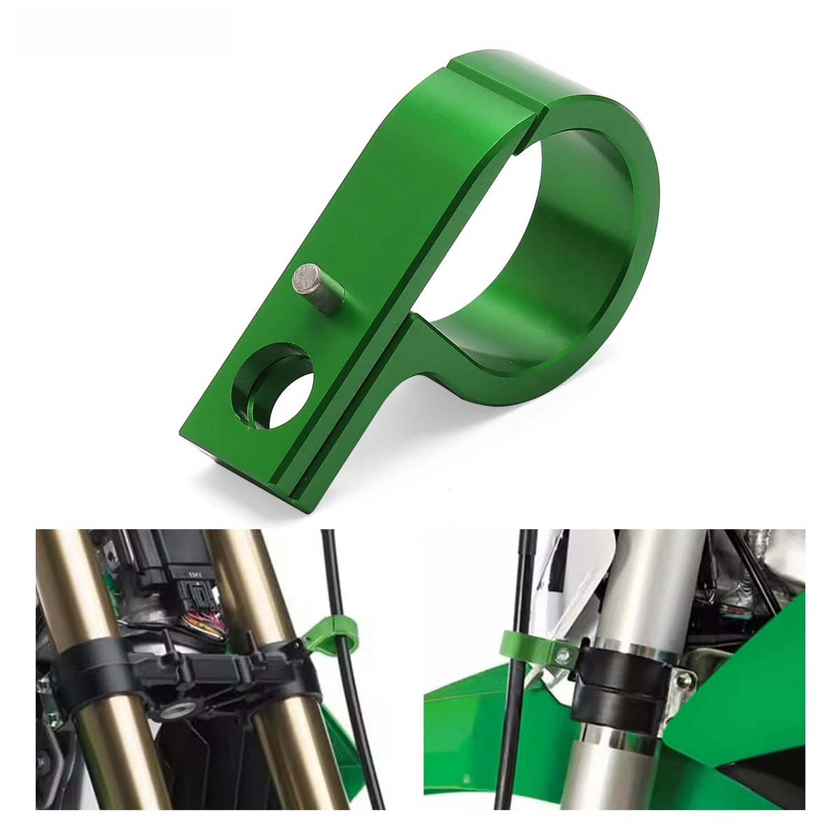 Front Brake Hose Line Cable Clamp For Kawasaki KX250F KX450F KX450 92173-1579