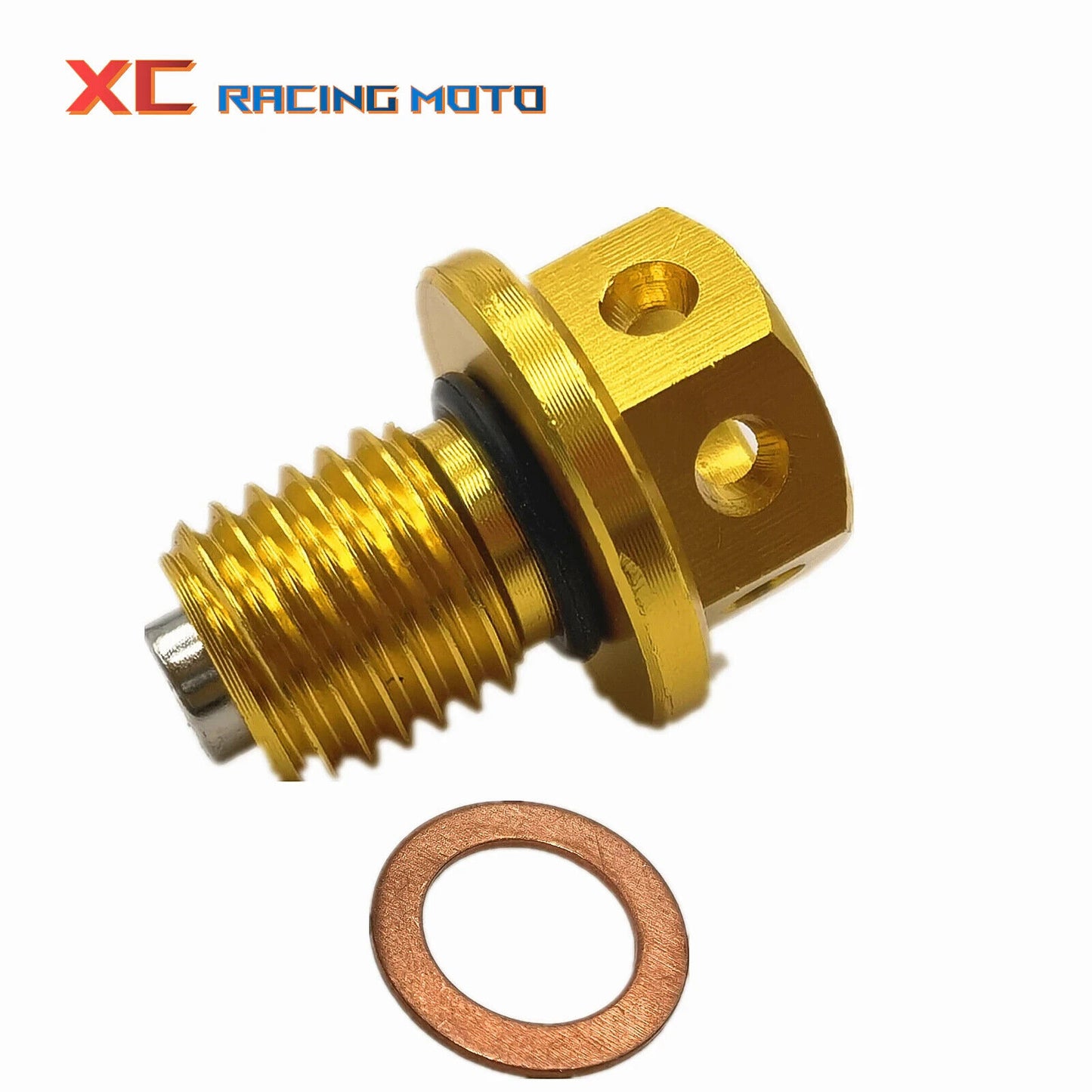 M12 Magnetic Oil Sump Nut Drain Drainage Oil Plug Screw Motorcycle ATV Quad Bike