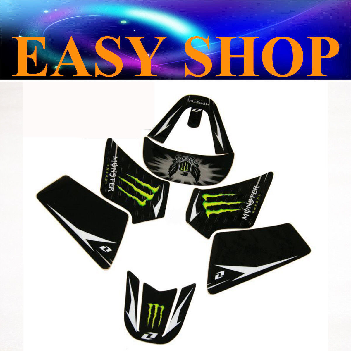 3M Monster Skull Stickers Decal Kit Fairing FOR YAMAHA PEEWEE 50 PW50 PY50 BIKE