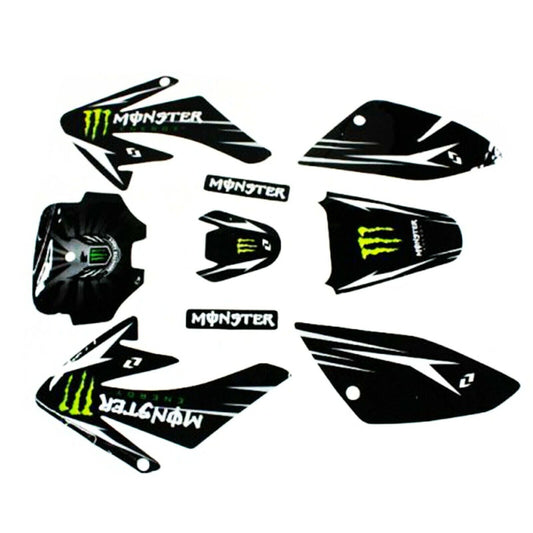 MONSTER Decals Graphics Sticker For Honda CRF70 70cc 90cc 125cc Dirt PITPRO BIKE