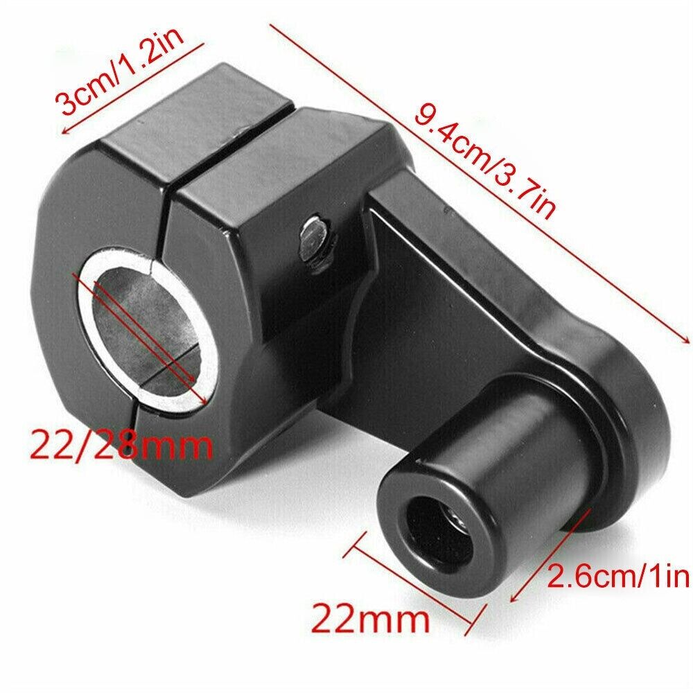 2pcs Universal 28MM 22MM Motorcycle HandleBar Handle Fat Bar Mount Clamps Riser
