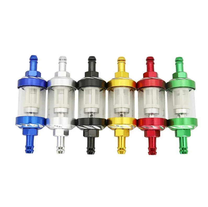 INLINE 8MM Petrol Fuel Filter Glass For 50cc 110cc 125cc ATV QUAD BUGGY PIT BIKE
