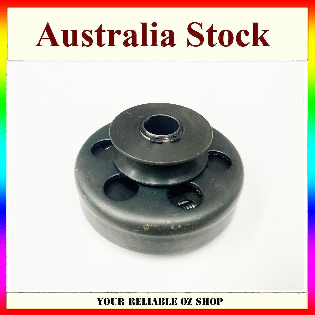 20mm Bore 3/16" Key Way Centrifugal Clutch Belt Drive Pulley ABS Belt Go Kart