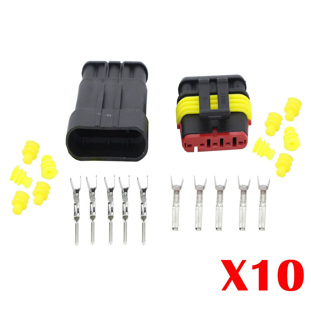1/2/3/4/5/6 Pin Waterproof IP67 Car Electrical Wire Connector Plug Socket 12V