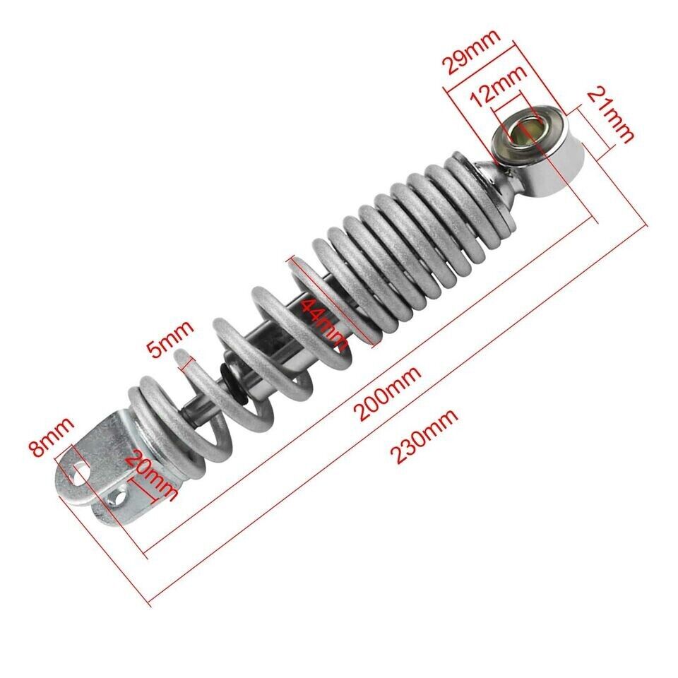 PAIR REAR ABSORBER SHOCK SUSPENSION SHOCKER FOR YAMAHA PW50 PY50 PEEWEE YZinger